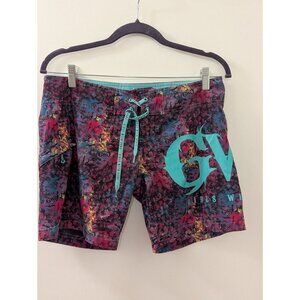 Girls With Guns Womens Surf Shorts With Multicolor Graphic Print Size M